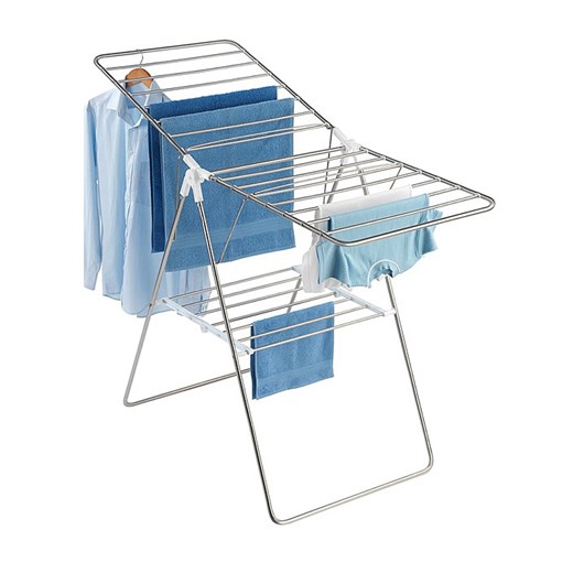 Wenko Suszarka &quot;Flex&quot; w kolorze srebrno-białym na ubrania - 145 x 90 x Wenko onesize wyprzedaż Limango Polska