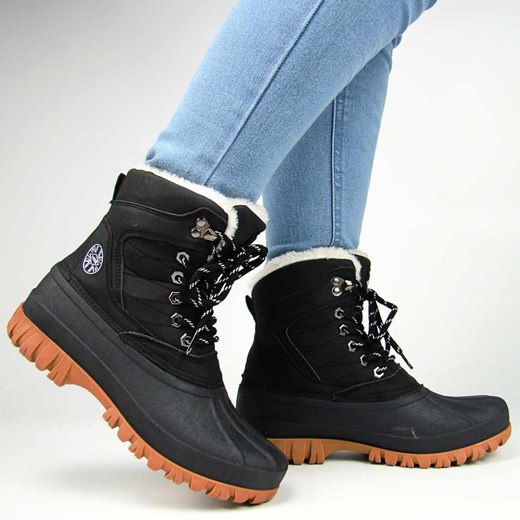 Lee Cooper LCJ-24-44-2868 Śniegowce damskie buty zimowe ocieplane camel ze sklepu senity.pl w kategorii Śniegowce damskie - zdjęcie 179815299