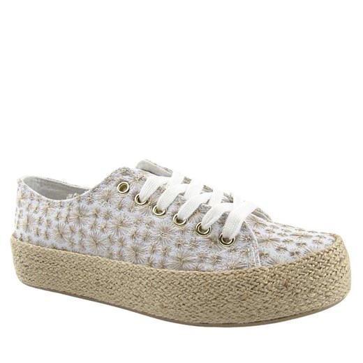 Lee Cooper LCW-25-08-3648L damskie trampki espadryle białe ze sklepu senity.pl w kategorii Espadryle damskie - zdjęcie 179815638
