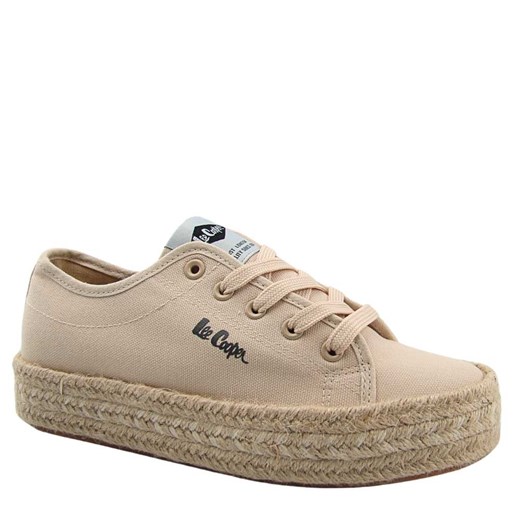 Lee Cooper LCW-25-44-3215L damskie trampki espadryle beżowe ze sklepu senity.pl w kategorii Espadryle damskie - zdjęcie 179816078