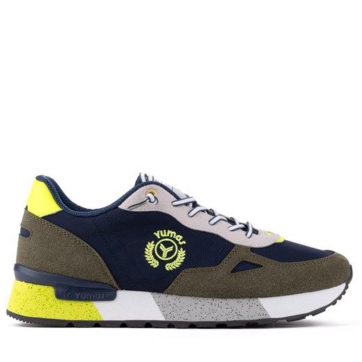 YUMAS LEONARDO 54113 męskie buty sportowe sneakersy granatowe ze sklepu senity.pl w kategorii Buty sportowe męskie - zdjęcie 179817578