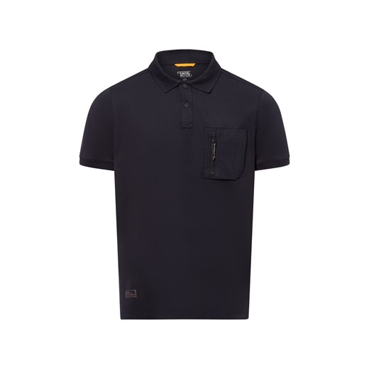 Camel Active Męska koszulka polo Mężczyźni Bawełna granatowy jednolity ze sklepu vangraaf w kategorii T-shirty męskie - zdjęcie 179819178