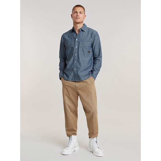 Koszula męska G-Star z klasycznym kołnierzykiem casual