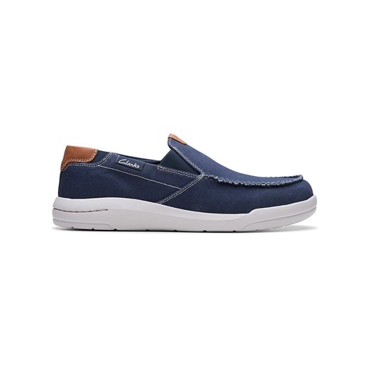 Clarks Slippersy &quot;Driftlite Step&quot; w kolorze granatowym ze sklepu Limango Polska w kategorii Buty sportowe męskie - zdjęcie 179819918