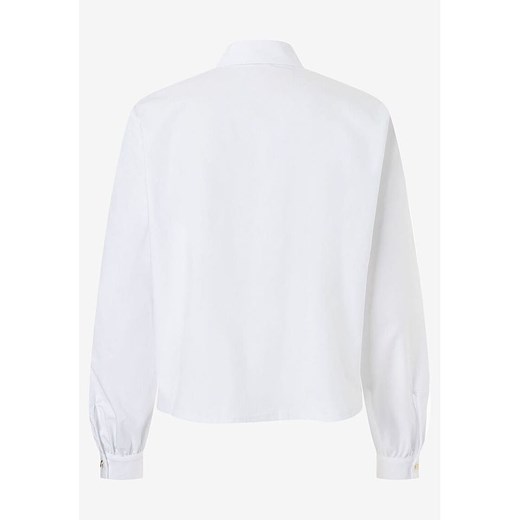 Koszula damska More & z kołnierzykiem biała wiosenna 