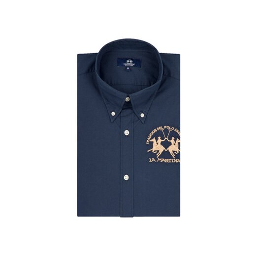 La Martina Koszula Poplin CCMC01 PP003 Granatowy Regular Fit La Martina 3XL MODIVO