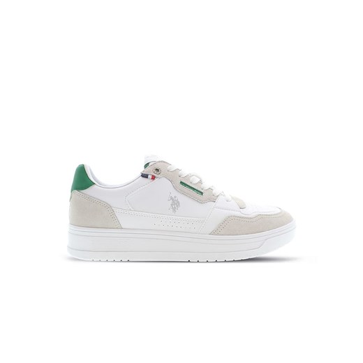 U.S. Polo Assn. Sneakersy w kolorze biało-beżowo-zielonym ze sklepu Limango Polska w kategorii Buty sportowe męskie - zdjęcie 179822715