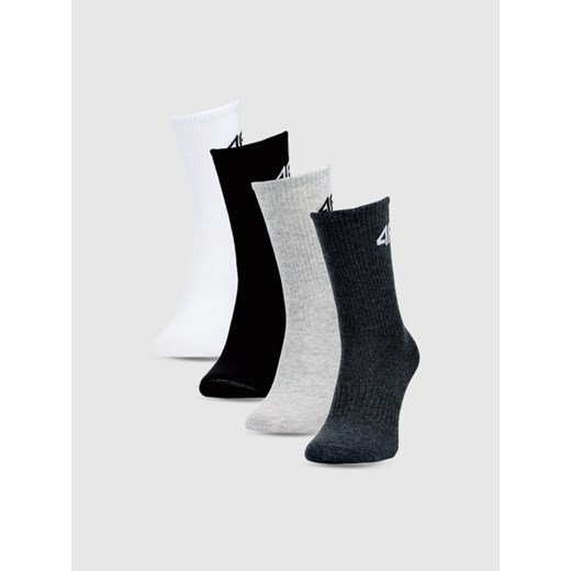 Chłopięce skarpetki za kostkę (4-pack) 4F 4FJWSS25USOCM433 - multikolor ze sklepu Sportstylestory.com w kategorii Skarpetki dziecięce - zdjęcie 179824428