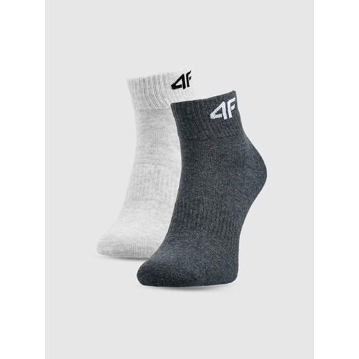 Chłopięce skarpetki za kostkę (2-pack) 4F 4FJWSS25USOCM434 - multikolor ze sklepu Sportstylestory.com w kategorii Skarpetki dziecięce - zdjęcie 179824495