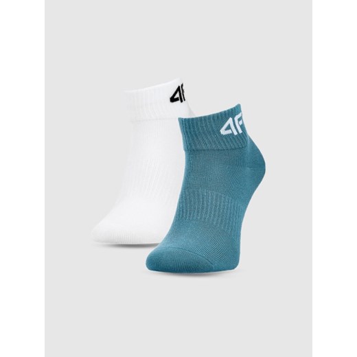 Chłopięce skarpetki za kostkę (2-pack) 4F 4FJWSS25USOCM434 - multikolor ze sklepu Sportstylestory.com w kategorii Skarpetki dziecięce - zdjęcie 179824499