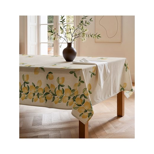 Mint Rugs Obrus &quot;Natural Lemon&quot; w kolorze kremowo-zielono-żółtym ze sklepu Limango Polska w kategorii Obrusy i bieżniki - zdjęcie 179824977