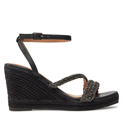 Espadryle Gioseppo Menfi 72064-P Czarny ze sklepu eobuwie.pl w kategorii Sandały damskie - zdjęcie 179825695