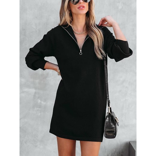 Sukienka La Angels mini bawełniana z długim rękawem 