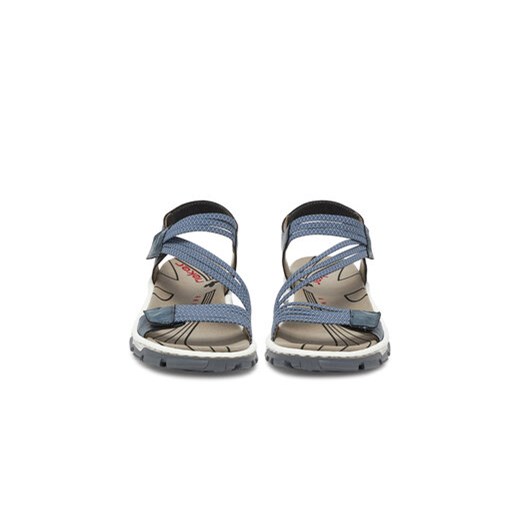 Sandały damskie Rieker z klamrą casualowe 