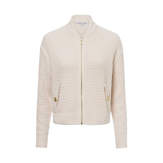 Marie Lund Kardigan damski Kobiety Bawełna écru wypukły wzór tkaniny ze sklepu vangraaf w kategorii Swetry damskie - zdjęcie 179827988