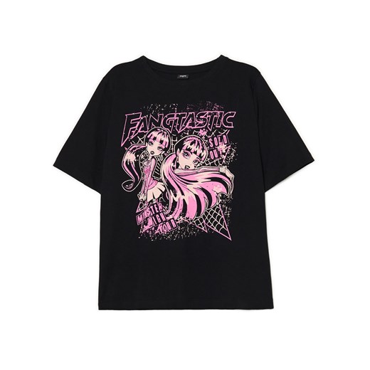 Cropp - Czarny T-shirt Monster High - czarny Cropp M Cropp