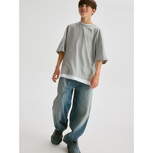 Reserved - Jeansy baggy - niebieski Reserved 128 (7-8 lat) Reserved