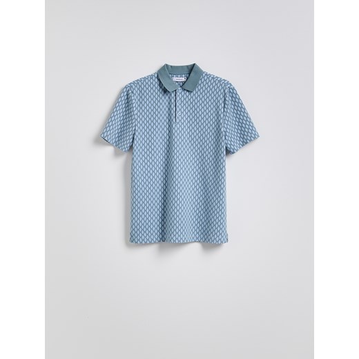 Reserved - Koszulka polo regular fit - jasnoniebieski ze sklepu Reserved w kategorii T-shirty męskie - zdjęcie 179829188