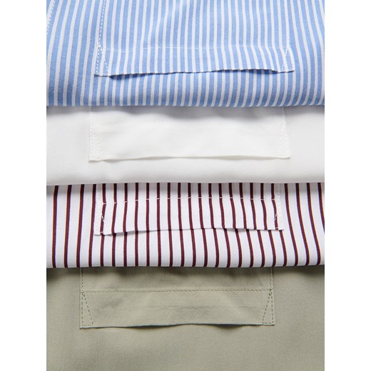 Reserved - Koszula z krótkim rękawem - biały Reserved XL Reserved