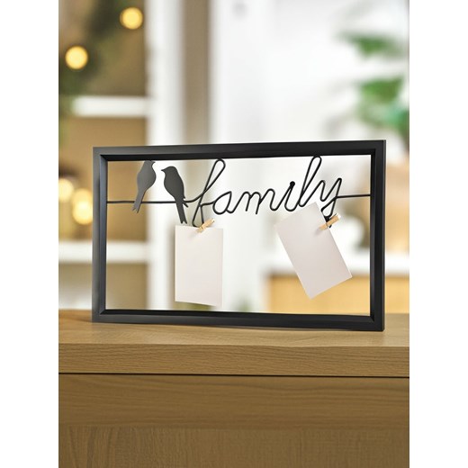 Sinsay - Ozdoba na ścianę z możliwością zawieszenia zdjęć - czarny Sinsay One Size Sinsay