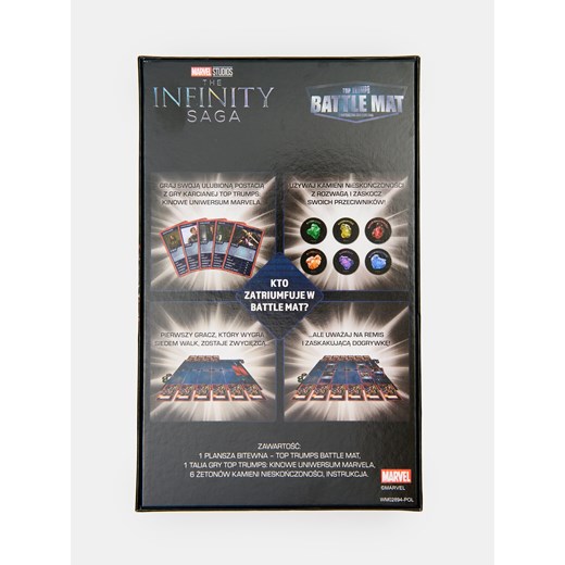 Sinsay - Strategiczna gra karciana Marvel Top Trumps Battle Mat - wielobarwny Sinsay One Size Sinsay