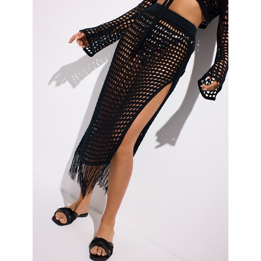 Mohito - Czarne ponczo - czarny Mohito S/M Mohito