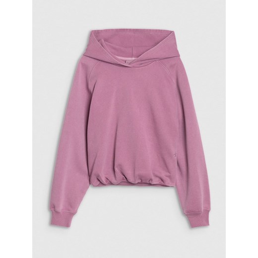 Damska bluza dresowa nierozpinana z kapturem 4F x Anna Lewandowska 4FALSSS25TSWSF2049 - różowa ze sklepu Sportstylestory.com w kategorii Bluzy damskie - zdjęcie 179836375