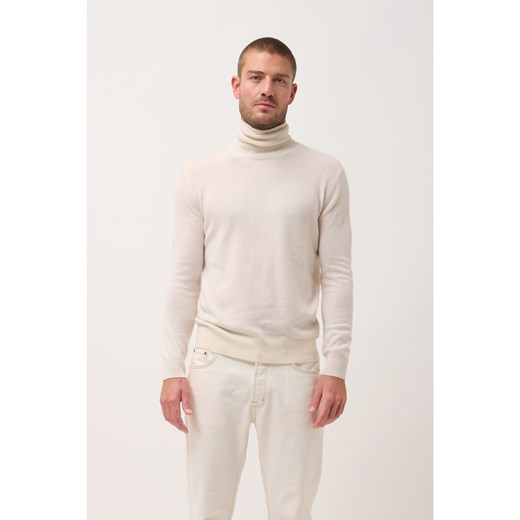 Just Cashmere Kaszmirowy sweter &quot;Connor&quot; w kolorze kremowym ze sklepu Limango Polska w kategorii Swetry męskie - zdjęcie 179836688