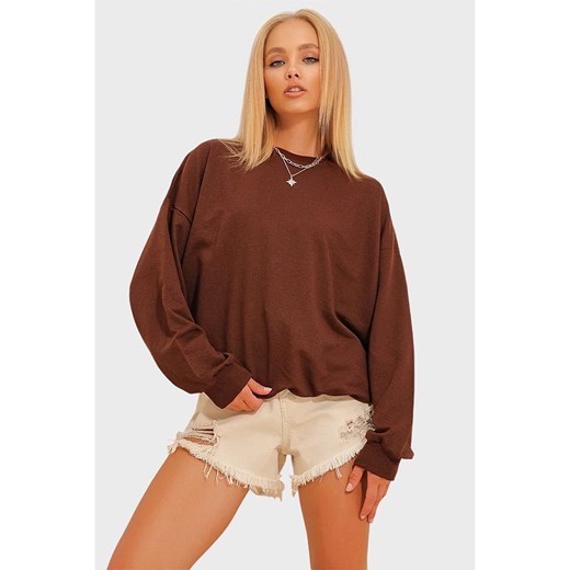 Trend Alacati Bluza w kolorze brązowym Trend Alacati XL okazyjna cena Limango Polska