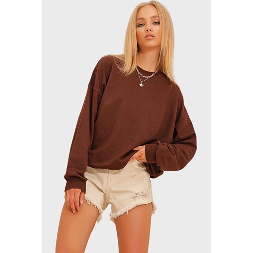 Trend Alacati Bluza w kolorze brązowym Trend Alacati XL wyprzedaż Limango Polska