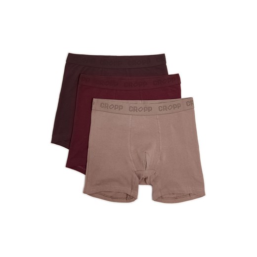 Cropp - 3 pack bokserek z dłuższymi nogawkami - brązowy ze sklepu Cropp w kategorii Majtki męskie - zdjęcie 179837008