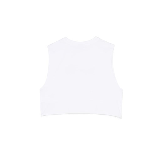 Cropp - Biały T-shirt z ozdobnym napisem - biały Cropp L Cropp