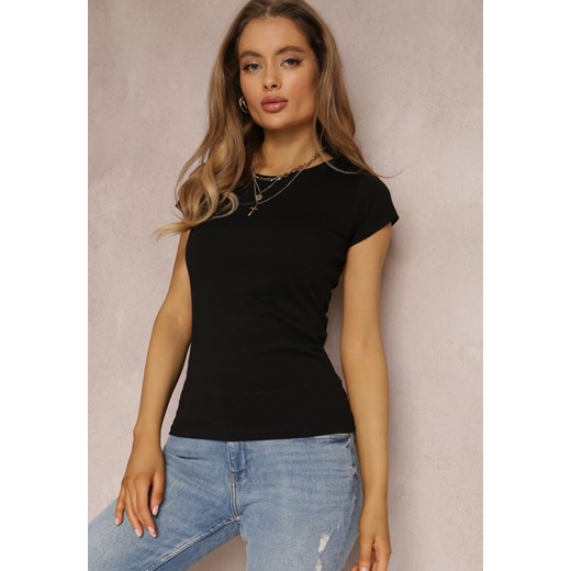 Czarny T-shirt Nephegenia ze sklepu renee.pl w kategorii Bluzki damskie - zdjęcie 179838498
