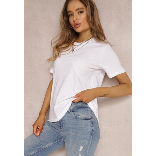 Biały T-shirt Errona ze sklepu renee.pl w kategorii Bluzki damskie - zdjęcie 179838935