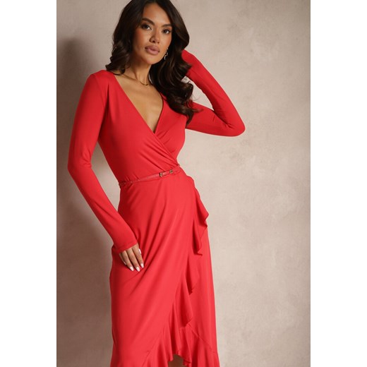 Czerwona Sukienka Mynialle Renee L okazyjna cena renee.pl