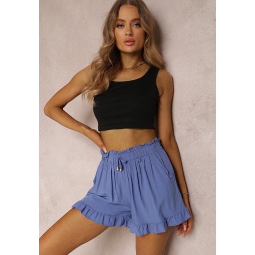 Jasnoniebieskie Szorty Agathima ze sklepu renee.pl w kategorii Szorty - zdjęcie 179843288