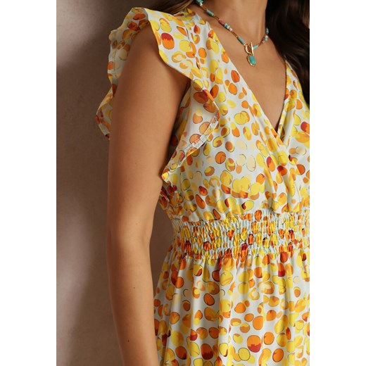 Żółta Sukienka Kassele Renee M promocyjna cena renee.pl