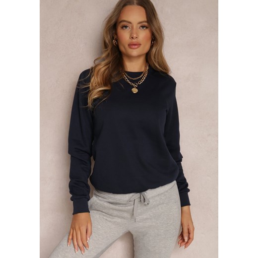 Granatowa Bluza Hullu ze sklepu renee.pl w kategorii Bluzy damskie - zdjęcie 179846585