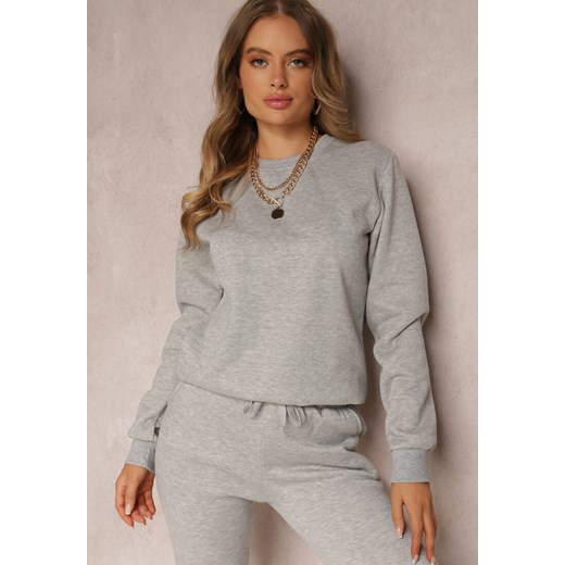Szara Bluza Hullu ze sklepu renee.pl w kategorii Bluzy damskie - zdjęcie 179846595