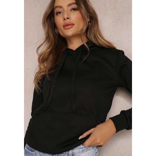 Czarna Bluza z Kapturem Corbetes ze sklepu renee.pl w kategorii Bluzy damskie - zdjęcie 179846649