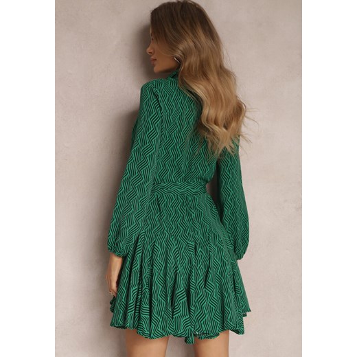 Zielona Sukienka Koszulowa Lelli Renee L renee.pl wyprzedaż