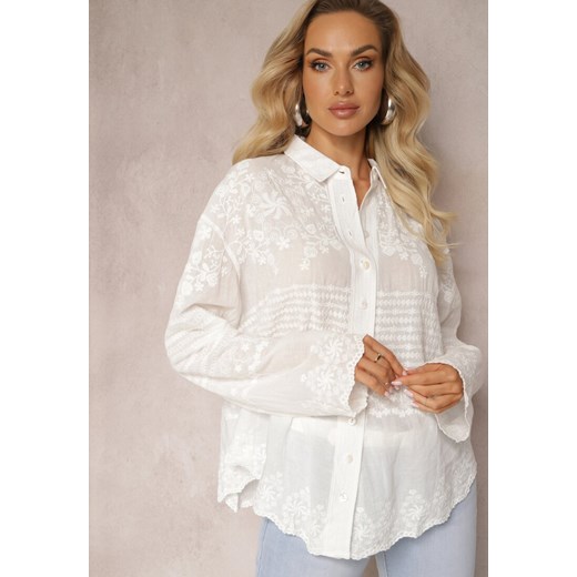 Koszula damska biała Renee casualowa 