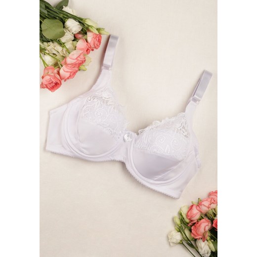 Biustonosz Renee biały elegancki 