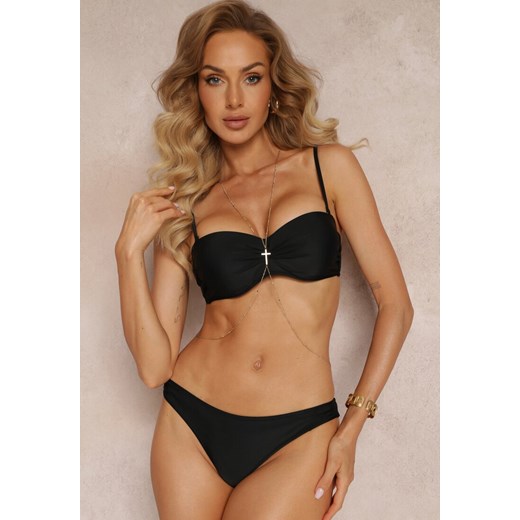 Złoty Cienki Naszyjnik Body Chain z Zawieszką w Kształcie Krzyżyka Dionintha ze sklepu renee.pl w kategorii Naszyjniki - zdjęcie 179863809