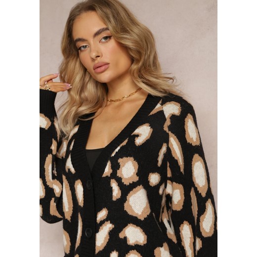 Sweter damski Renee na zimę z tkaniny z dekoltem v 