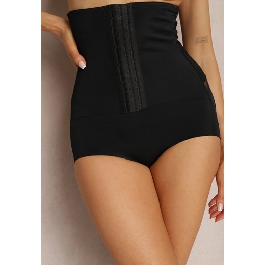 Czarne Wyszczuplające Majtki Modelujące High Waist z Efektem Push-Up Litarilla ze sklepu renee.pl w kategorii Bielizna wyszczuplająca - zdjęcie 179885229