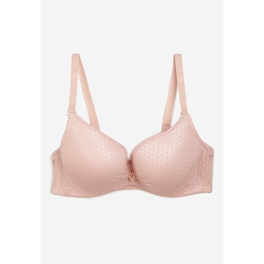 Różowy Push-Up Biustonosz Koronkowy na Regulowanych Ramiączkach Lunetia Renee 85B okazja renee.pl