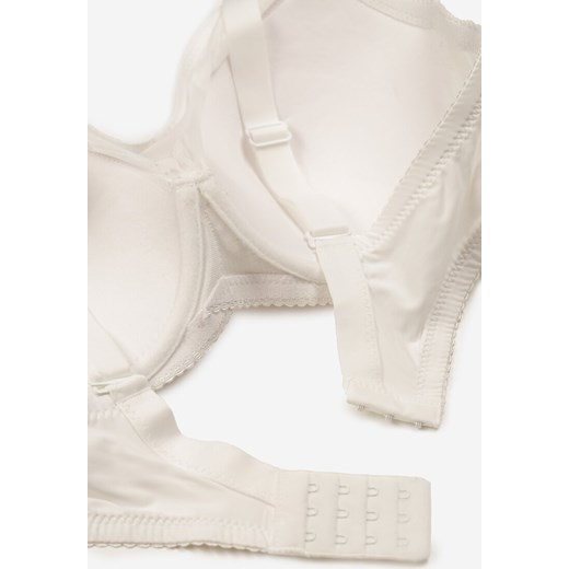 Jasnobeżowy Koronkowy Biustonosz Full Cup Ozdobiony Cyrkoniami Helleboria Renee 90E okazyjna cena renee.pl