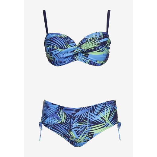Granatowe Bikini Dwuczęściowe Usztywniany Biustonosz Majtki Figi Seteria ze sklepu renee.pl w kategorii Stroje kąpielowe - zdjęcie 179905545