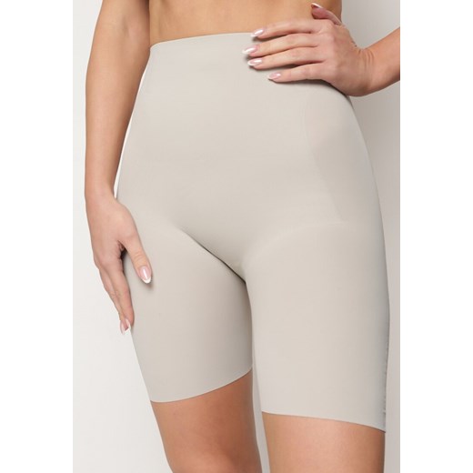 Jasnoszare Majtki Modelujące High Waist z Push-Upem Furbia ze sklepu renee.pl w kategorii Bielizna wyszczuplająca - zdjęcie 179907046